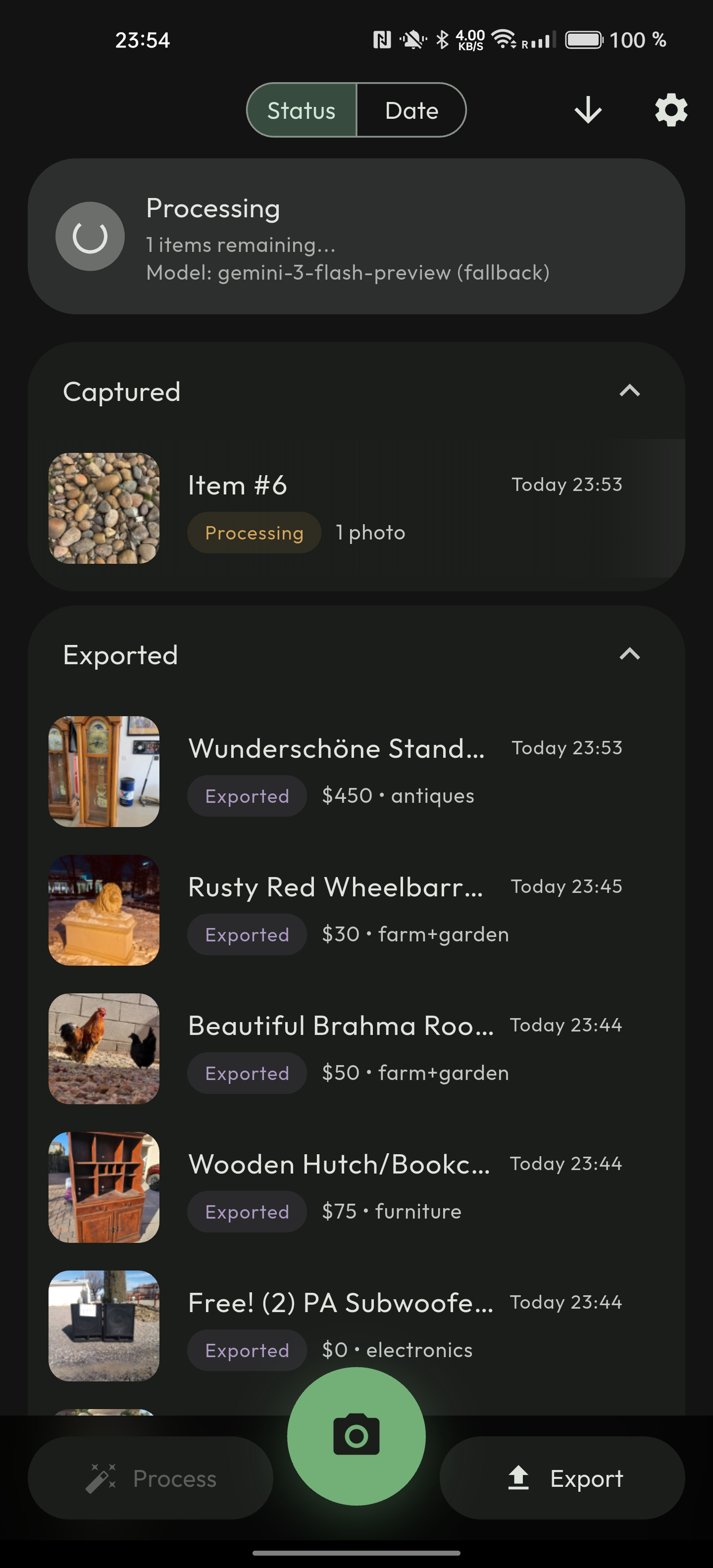 Photos and voice notes